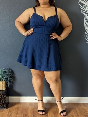 Navy City Studio Juniors Dress